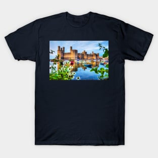 Caernarfon Castle Low Perspective T-Shirt